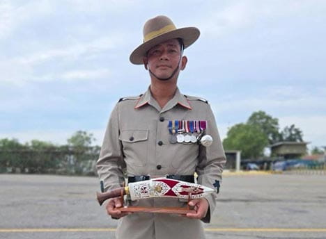 Reshma's brother Deepak, who is approaching 20 years in the Royal Gurkha Rifles